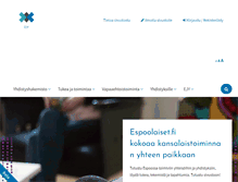 Tablet Screenshot of espoolaiset.fi
